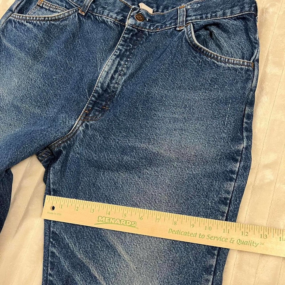 Vintage Dickies 36x28 Faded Denim Straight Leg Blue Jeans with Liner - Picture 5 of 8